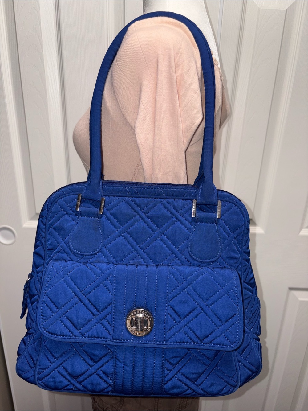 Vera Bradley Cobalt Quilted Shoulder Bag